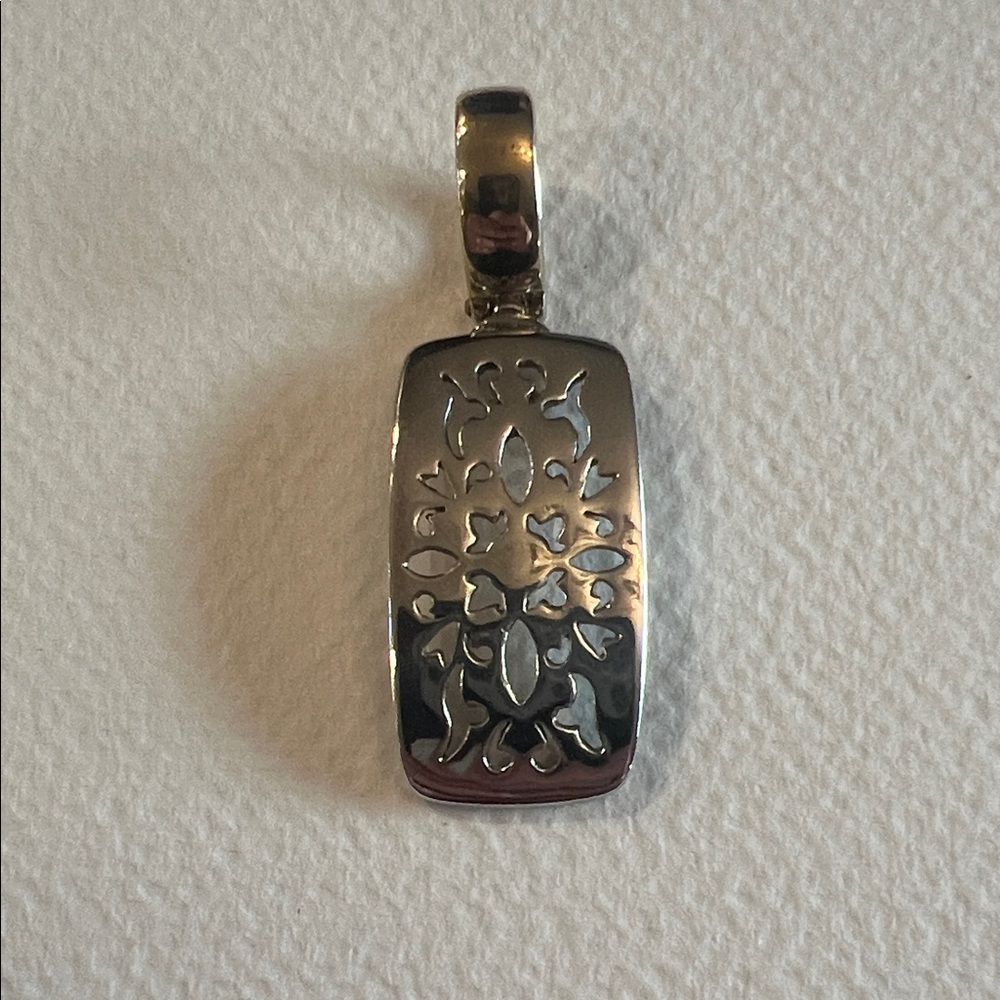 Premier Designs Gold and Silver-Tone Filigree Pendant